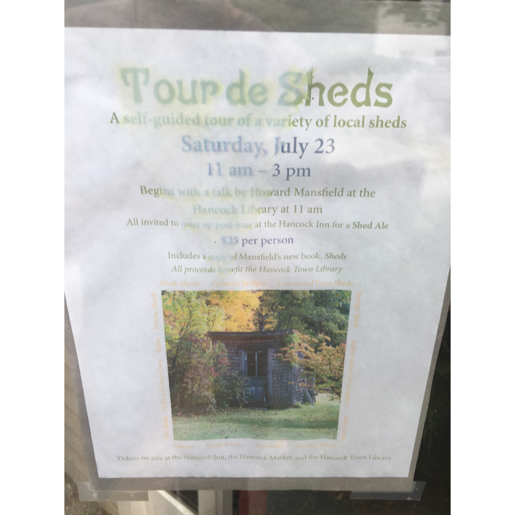 Shed tours in Hancock, NH