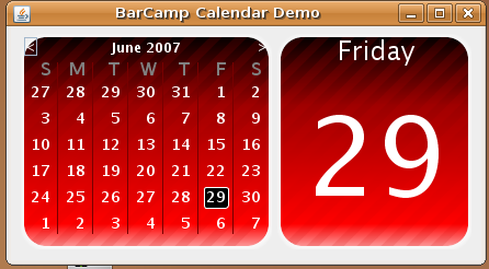 BarCamp Calendar Demo