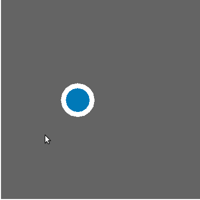 Screenshot of pulsing circles.