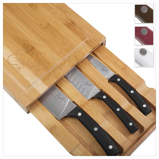 3-Pc. Cutting Board & Knife Set