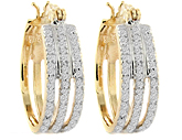 Triple Band Hoop Earrings