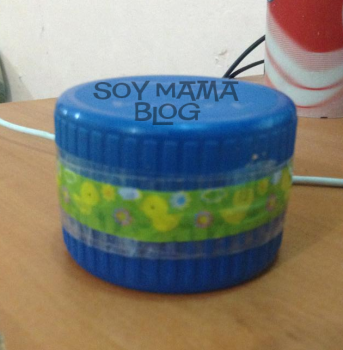 maraca casera con tapas de garrafon