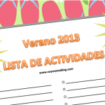 presentacion lista de actividades vacacionales