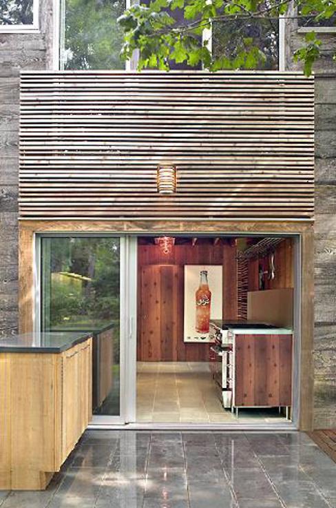 a view of the kitchen