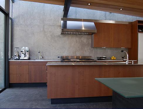 a modern galley kitchen