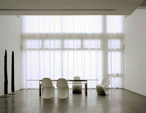 a spacious dining area