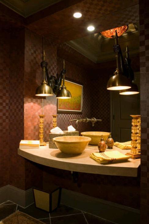 lower level powder room