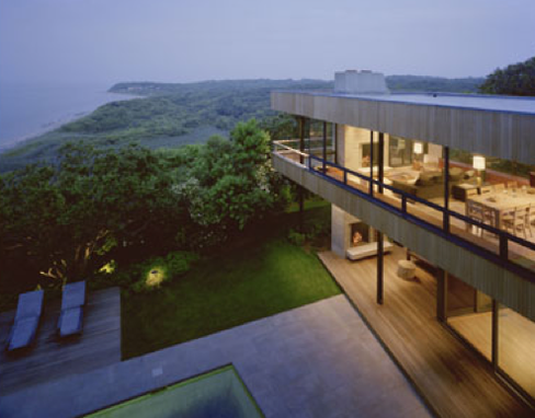The house has an amazing view of the Block Island Sound