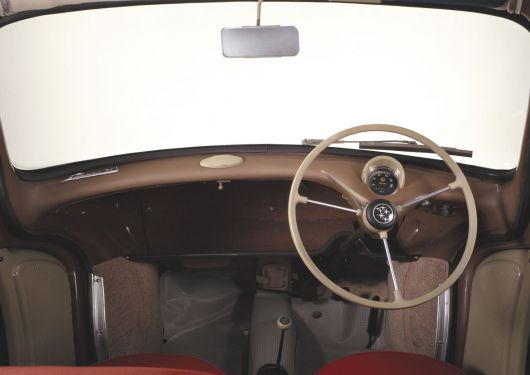 Interior of a 1958 Subaru 360 Tweet Looking for a job