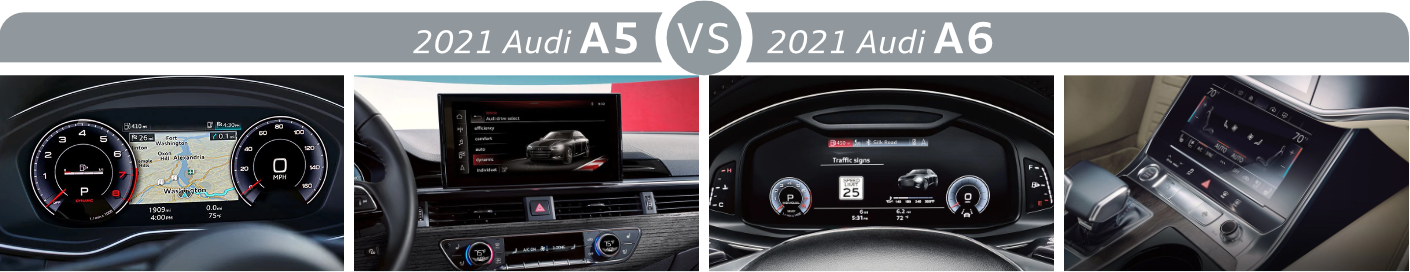 2021 Audi A5 vs Audi A6 Features 2021 Audi A5 vs Audi A6 Features