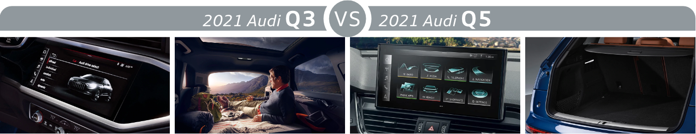 2021 Audi Q3 vs 2021 Audi Q5 Features 2021 Audi Q3 vs 2021 Audi Q5 Features