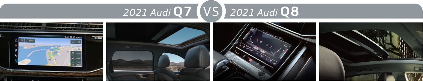 2021 Audi Q7 vs 2021 Audi Q8 Features 2021 Audi Q7 vs 2021 Audi Q8 Features