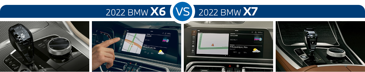 2022 BMW X6 vs. 2022 X7 Features 2022 BMW X6 vs. 2022 X7 Features