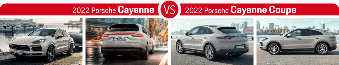 2022 Porsche Cayenne vs Cayenne Coupe Exterior 2022 Porsche Cayenne vs Cayenne Coupe Exterior
