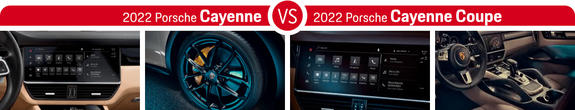 2022 Porsche Cayenne vs Cayenne Coupe Features 2022 Porsche Cayenne vs Cayenne Coupe Features