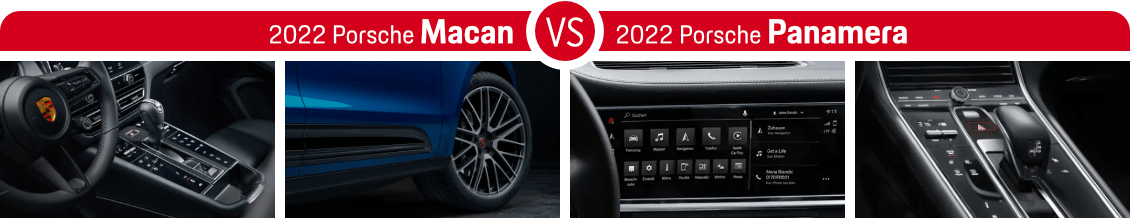 2022 Porsche Macan vs 2022 Porsche Panamera Features 2022 Porsche Macan vs 2022 Porsche Panamera Features