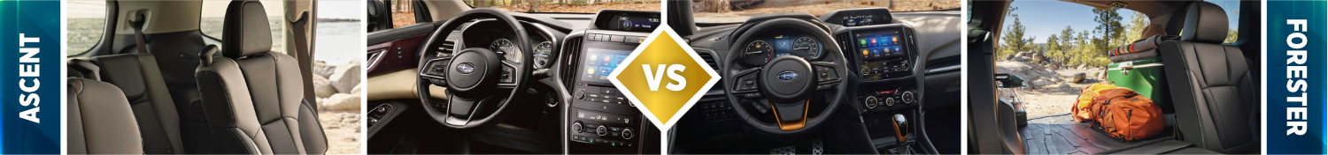 2022 Ascent vs 2022 Forester Features 2022 Ascent vs 2022 Forester Features