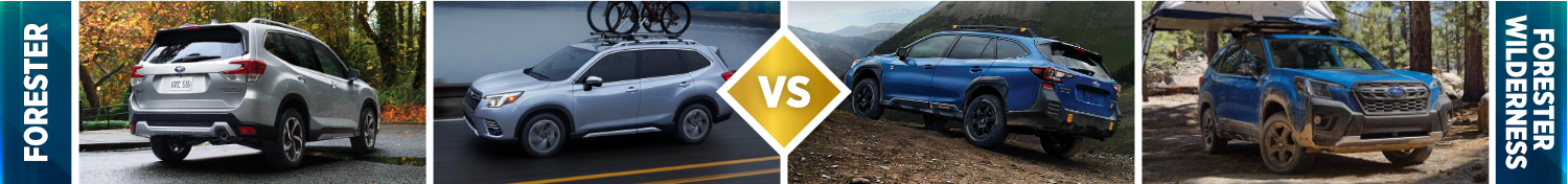 2022 Subaru Forester vs 2022 Subaru Forester Wilderness Exterior 2022 Subaru Forester vs 2022 Subaru Forester Wilderness Exterior
