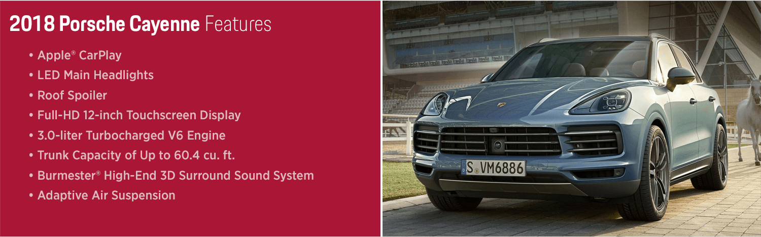 2018 Porsche Cayenne Features 2018 Porsche Cayenne Features