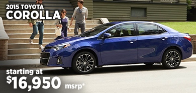 View details on the New 2015 Toyota Corolla at Eddy's Toyota View details on the New 2015 Toyota Corolla at Eddy's Toyota