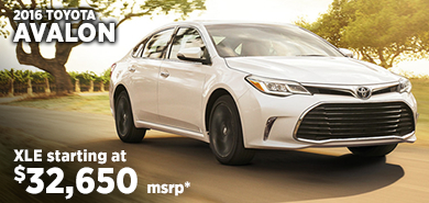 View details on the New 2016 Toyota Avalon at Eddy's Toyota View details on the New 2016 Toyota Avalon at Eddy's Toyota