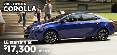 View details on the New 2016 Toyota Corolla at Eddy's Toyota View details on the New 2016 Toyota Corolla at Eddy's Toyota