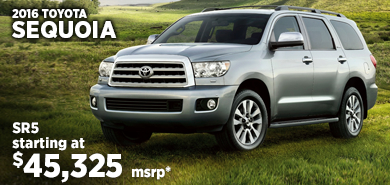 View details on the New 2016 Toyota Sequoia at Eddy's Toyota View details on the New 2016 Toyota Sequoia at Eddy's Toyota