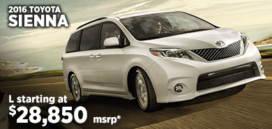 View details on the New 2016 Toyota Sienna at Eddy's Toyota View details on the New 2016 Toyota Sienna at Eddy's Toyota