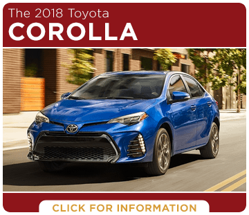 Click to learn more about the 2018 Corolla model at Eddy's Toyota of Wichita Click to learn more about the 2018 Corolla model at Eddy's Toyota of Wichita