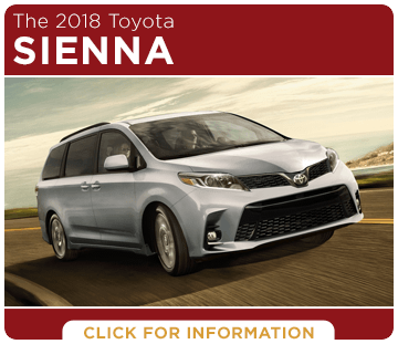 Click to learn more about the 2018 Sienna model at Eddy's Toyota of Wichita Click to learn more about the 2018 Sienna model at Eddy's Toyota of Wichita