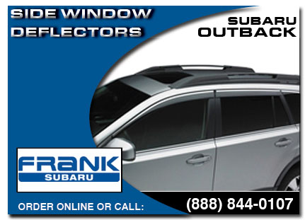 San Diego, subaru, side window deflectors, outback, accessories, parts, specials