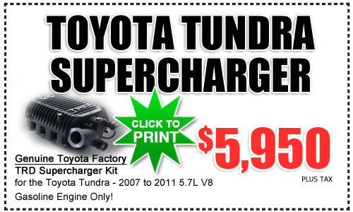 tundra, supercharger, toyota, parts, special, national city, california