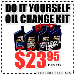 do it yourself, oil change, kit, san diego county toyota, parts, special, national city, california