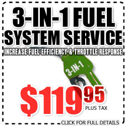 fuel service, fuel additive, 3-in-1, san diego county toyota, service, specials, california, national city