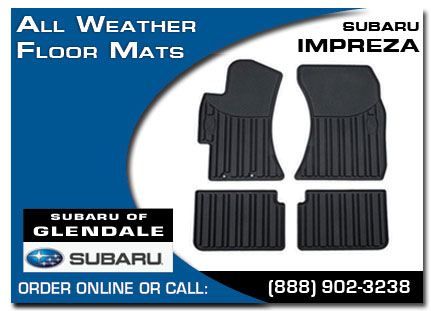 Los Angeles, subaru, all weather floor mats, impreza, accessories, parts, specials