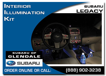 Los Angeles, subaru, interior illumination kit , legacy, accessories, parts, specials