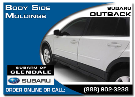 Los Angeles, subaru, body side moldings, outback, accessories, parts, specials