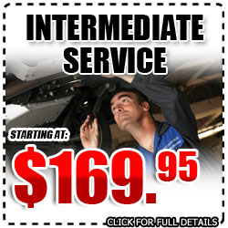 Subaru Intermediate Service Special serving 
Glendale, Los Angeles, California