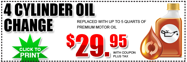 Los Angeles Oil Change, 4-Cylinder Subaru Service Discount Coupon Special