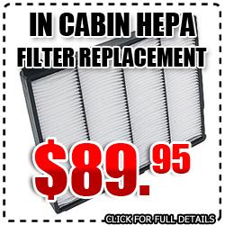 Los Angeles Cabin Air HEPA Filter Replacement Subaru Service Discount Coupon Special