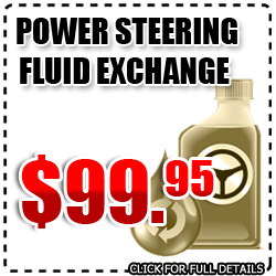 Los Angeles Power Steering Fluid Exchange Subaru Service Discount Coupon Special