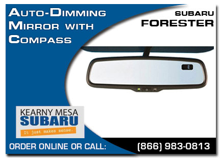 Kearny Mesa, subaru, auto-dimming mirror, compass, forester, accessories, parts, specials