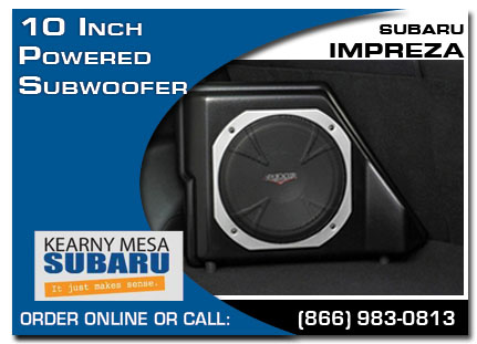 Kearny Mesa, subaru, subwoofer, 10 inch, impreza, accessories, parts, specials