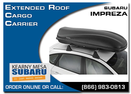 Kearny Mesa, subaru, roof cargo carrier, extended, impreza, accessories, parts, specials