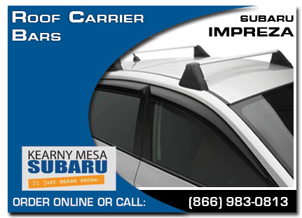 Kearny Mesa, subaru, roof carrier bars, impreza, accessories, parts, specials