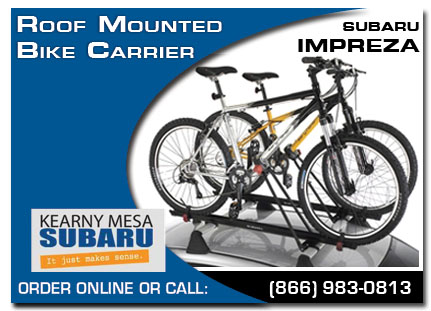 Kearny Mesa, subaru, bike carrier, roof mounted, impreza, accessories, parts, specials