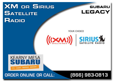 Kearny Mesa, subaru, xm, sirius, satellite radio, extended, legacy, accessories, parts, specials