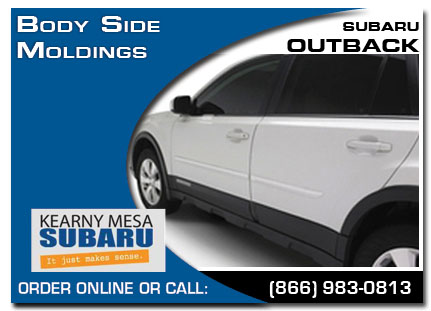 Kearny Mesa, subaru, body side moldings, outback, accessories, parts, specials