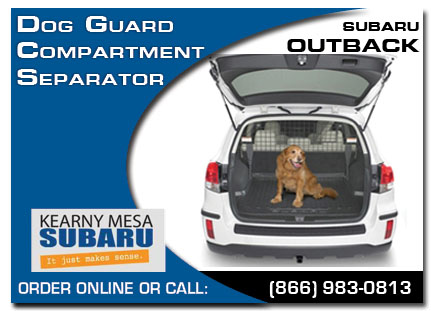 Kearny Mesa, subaru, dog guard, compartment separator, outback, accessories, parts, specials
