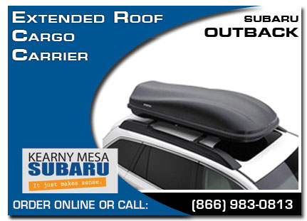 Kearny Mesa, subaru, roof cargo carrier, extended, outback, accessories, parts, specials